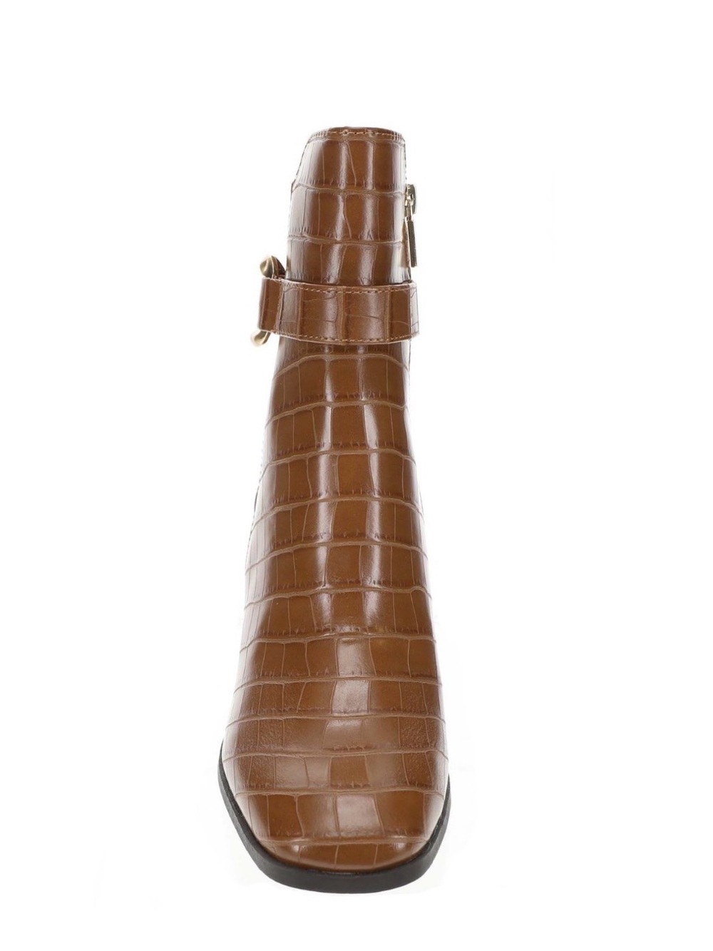 ♥️♥️ Kenneth Cole Reaction Women's Emerson Block Heel Boots - Luggage/Croc 7.5 M - Picture 2 of 6